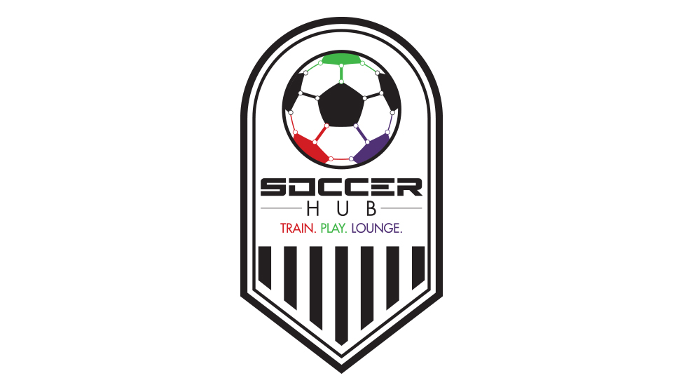 soccer hub logo design in austin tx by saba graphix logo designer
